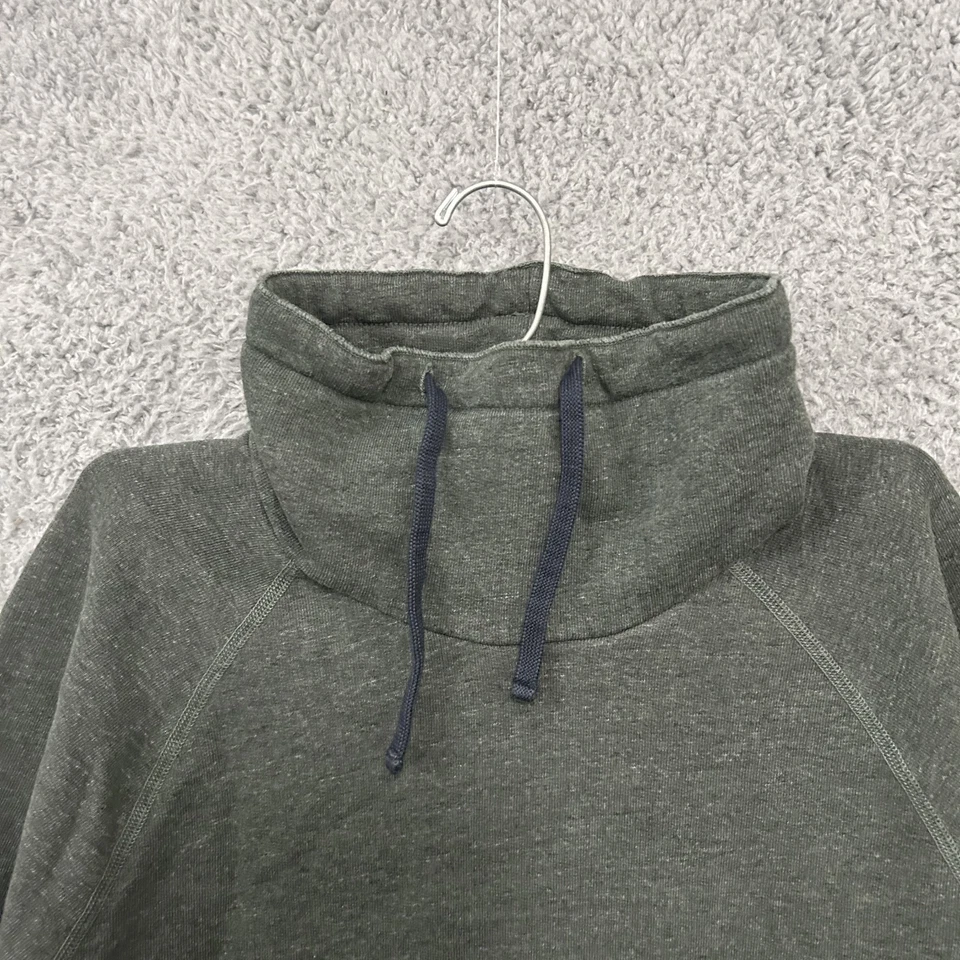 Sudadera James Perse Mujer 1 Pequeña Verde Gris Pullover Bolsillo Hecha en EE. UU. Foto 4 de 4