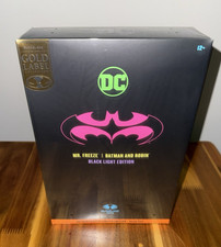 Batman and Robin Mr. Freeze Black Light Gold Label Figure McFarlane Toys DC New