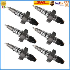 6pcs 0445120075 2855135 504128307 Fuel Injectors for Iveco Case New Holland 9080