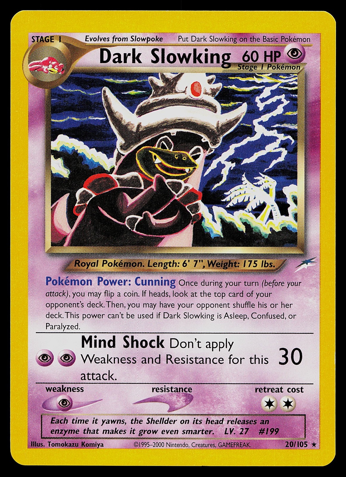 Pokemon Card - Dark Slowking Neo Destiny 20/105 Rare