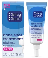 Clean & Clear Acne Spot Treatment Gel Cream with 2% Salicylic Acid, Oil-Free Top