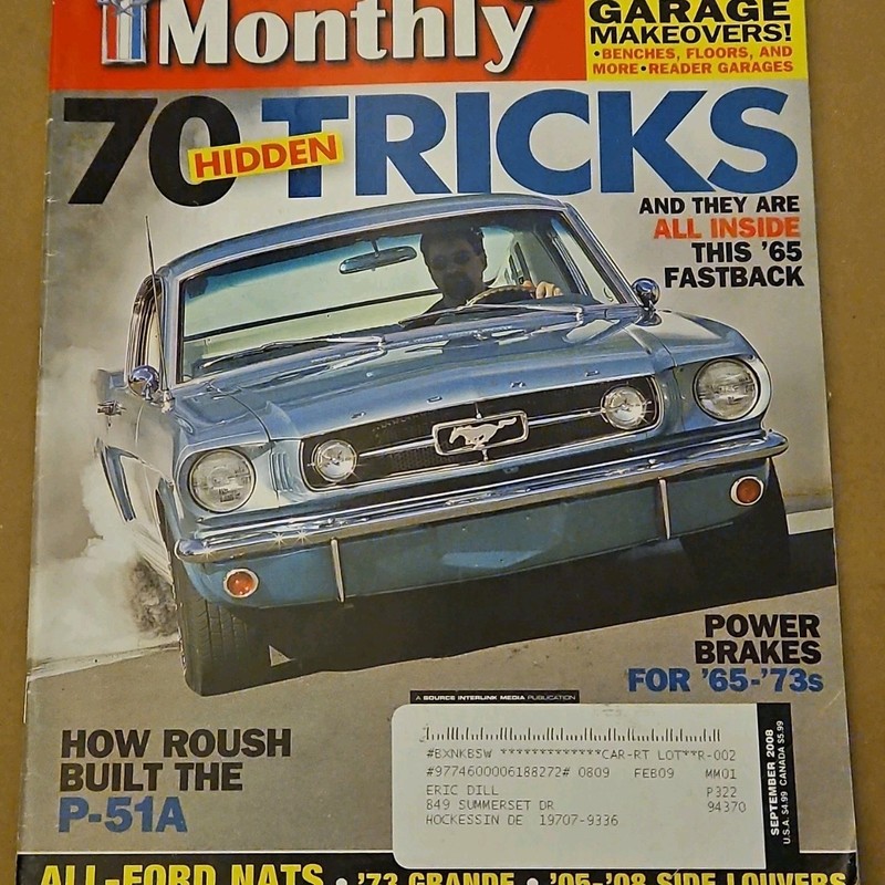 Mustang Monthly February 2009 Vol 32 Issue 2 "70 Hidden Tricks" Illustrated