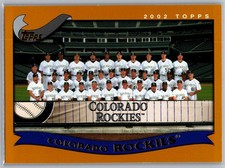 2002 Topps #650 Colorado Rockies Base Team Photo