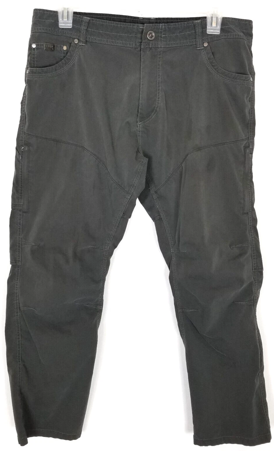 KUHL Men Konfidant Air Pants Sz 38 x 30 Gray Performance Hiking Work Durable