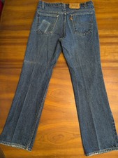 Vintage 90s Levis 517 Orange Tab Jeans 34x31 Blue MADE USA Bootcut Wallet Fade