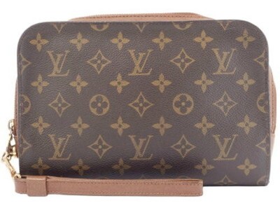 LOUIS VUITTON Monogram Orsay Clutch Tasche M51790 Auth Gebraucht
