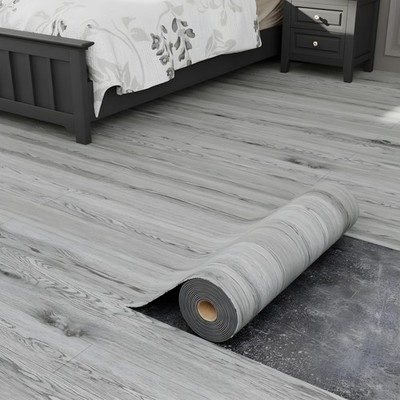 Peel and Stick Vinyl Flooring Roll 23''x 196''/32 Sq.Ft, Thicken Self Adhesive ...