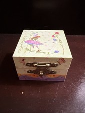 Tooth Fairy Box: yellow girly, jewelry box style with mirror and cushion inside