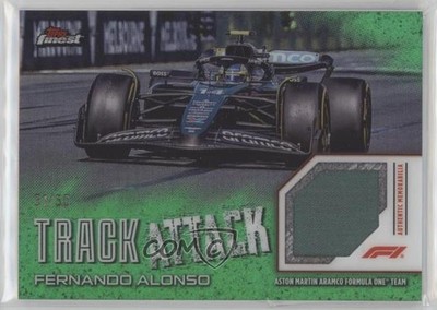 2024 Topps Finest Formula 1 Track Attack Relics Green 31/50 Fernando Alonso 0n64