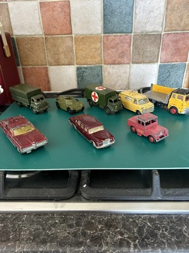 Joblot - Vintage Diecast Model cars - Corgi/Dinky - Playworn