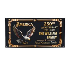 Personalized USA 250th Anniversary Outdoor Banner