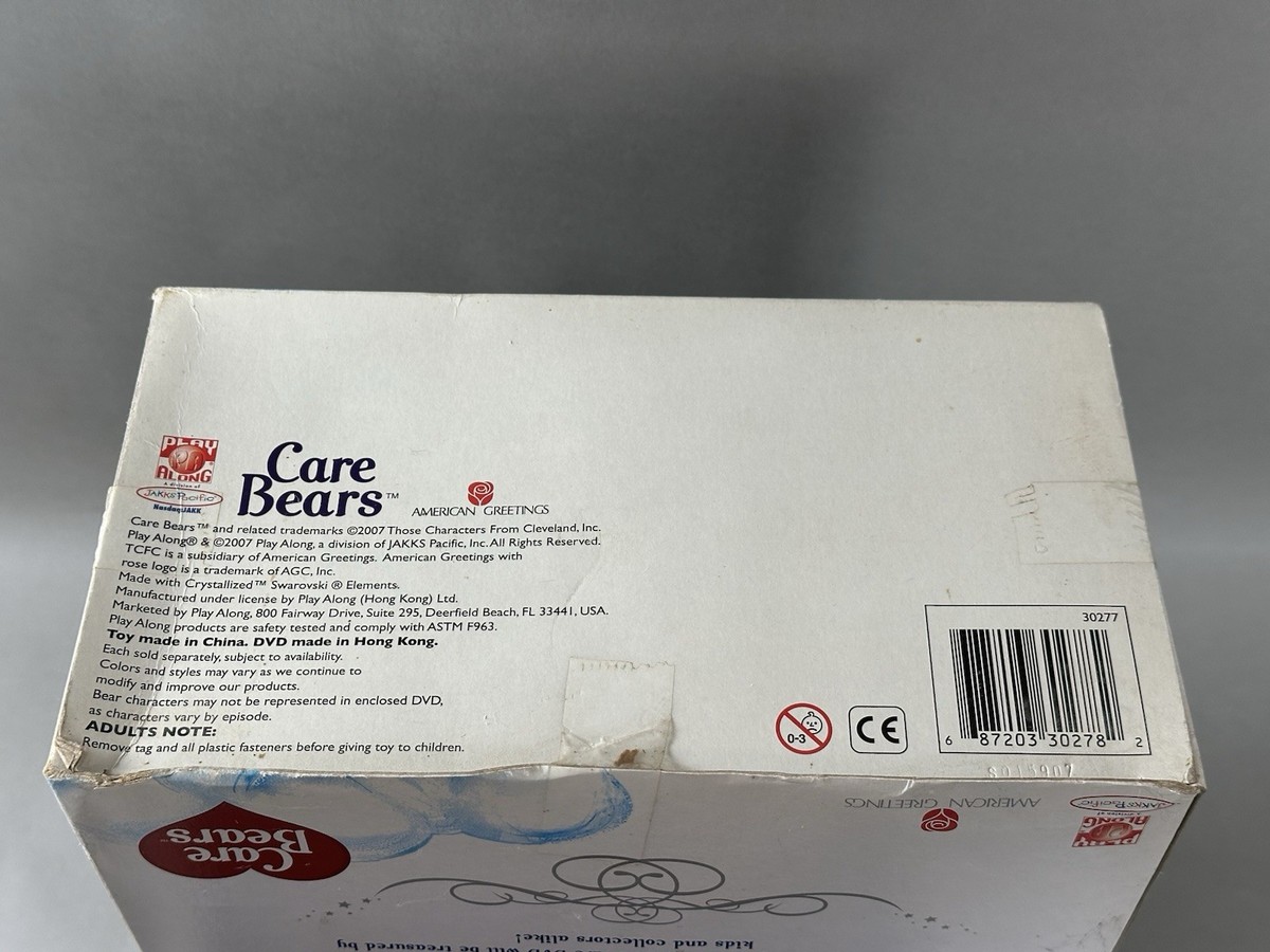 Care Bears 25th Anniversary Bear & DVD Swarovski Crystal Eyes NRFP