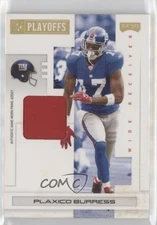 2007 Playoff NFL Playoffs Gold Materials Prime 5/10 Plaxico Burress #64 0q3