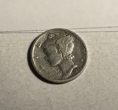 1939S mercury dime vf