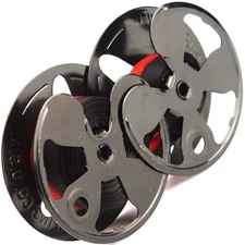 Royal Standard Model No 10 Typewriter Twin Metal Spools + New Black Red Ribbon