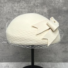 Womens Wool Beanie Hat French Dress Beret Winter Hat Vintage Fascinator Hats