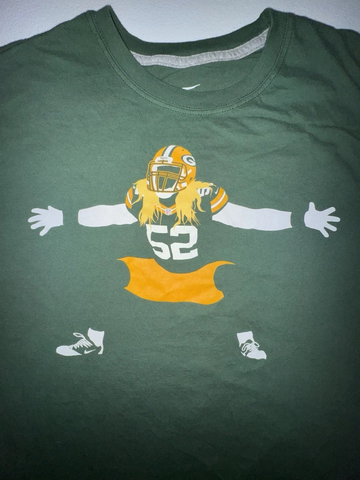 Camisa Nike Green Bay Packers para hombre XL arcilla Matthews Predator #52 verde amarillo Foto 2 de 4