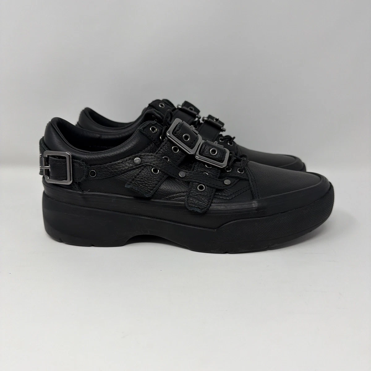 ⭐Vans Old Skool Efron Premium Size 7 Men\'s shoes Sneakers Black VN000EEDBLK VN000EEDBLK Vans Premium Old Skool Buckle Black Efron Danzig  main image 3