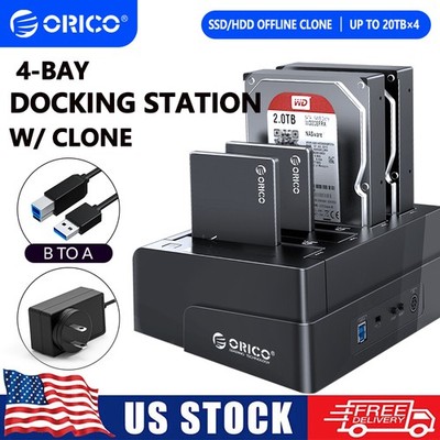 ORICO USB3.0 4 Bay Hard Drive Docking Station for 2.5/3.5 inch HDD SSD Of1 Clone