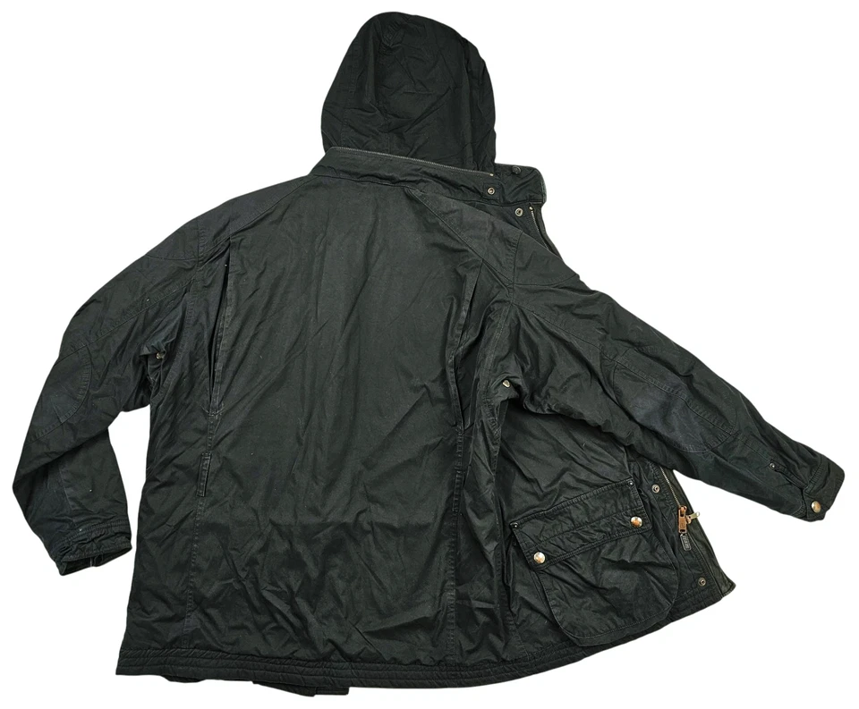 *HOT Men's POLO RALPH LAUREN @ M65 MILITARY UTILITY PARKA HOODED BLACK Jacket L - Image 4 of 4