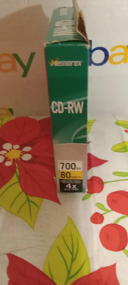 Memorex CD-RW 700 MB 4x Write Speed 80 Min 5 Pack  NIB Sealed - Image 3 of 3