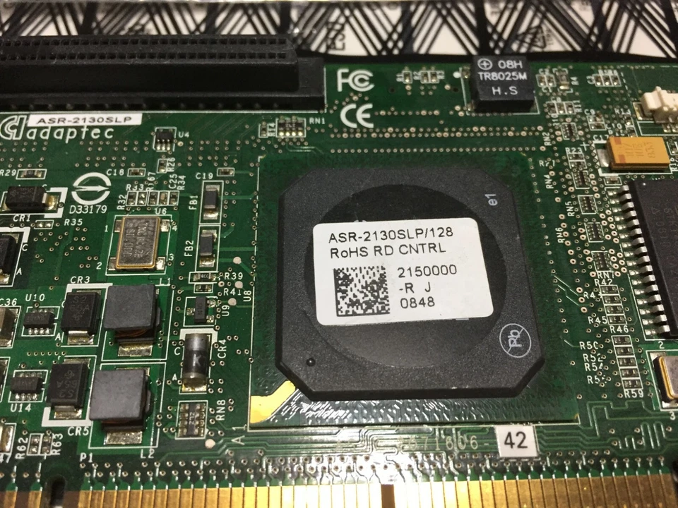 Adaptec ASR-2130SLP/128MB Ultra320 PCI-X SCSI 64-bit 133MHz 128MB Cache - Image 2 of 4