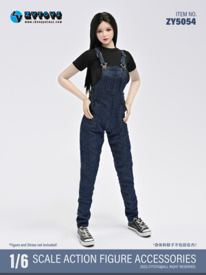1/6 Women's T-shirt Work Clothes Pants Clothes Suitable for 12 inch TBL Dolls