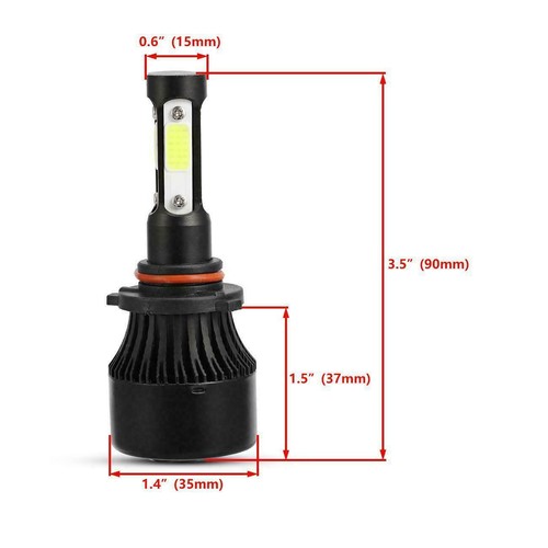 For Dodge Charger 2016-2021 -2PCS 6500K 9005 LED Headlight Bulbs Hi/Lo Beam - Foto 5 di 11