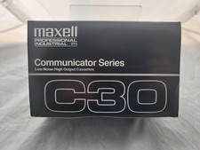 NEW: Maxell C30 Professional Audio Cassette - Communicator Series - Lot of 10