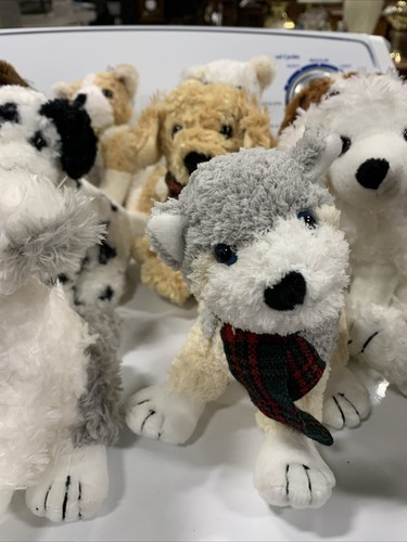 The Twelve Dogs of Christmas Puppy dog 7" Plush 1998 Emma Kragen set lot of 12 - Picture 7 of 12