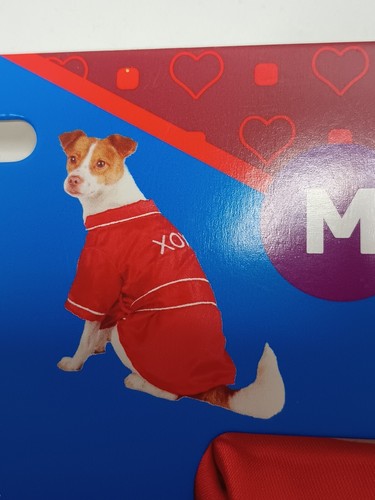 Bata roja XOXO perro mascota 20-50 libras vida vibrante nueva - Imagen 2 de 7