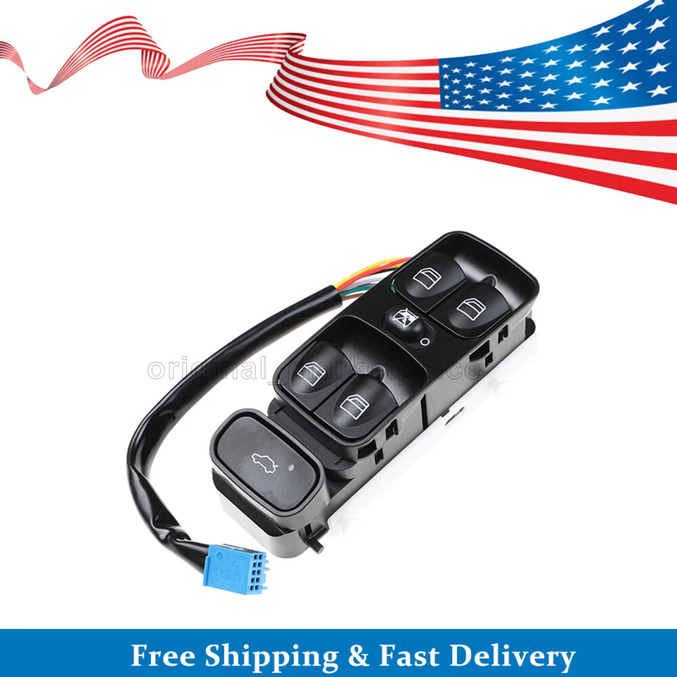 Interruptor de ventana eléctrica delantero izquierdo 2038200110 para Mercedes-Benz C230 C55 AMG C350 Foto 2 de 4