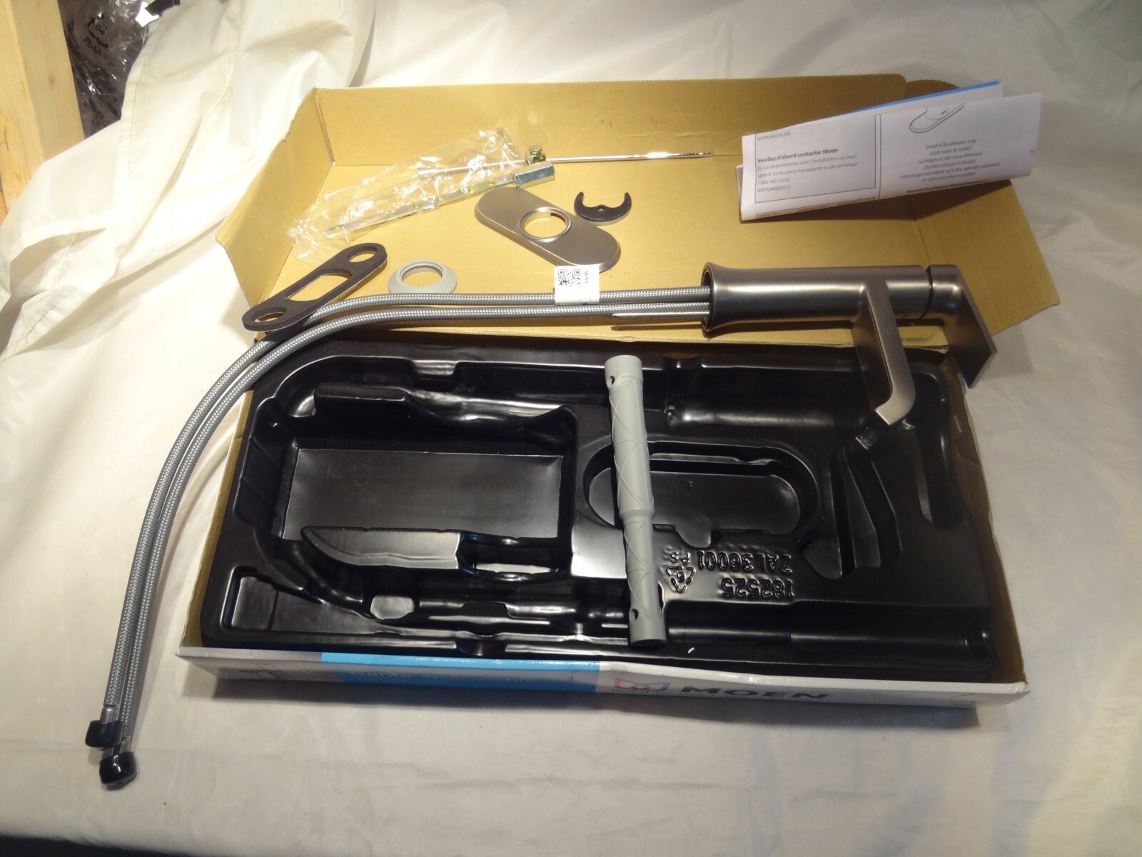 Moen Genta WS84760SRN SingleHole SingleHandle Bathroom Faucet in Spot