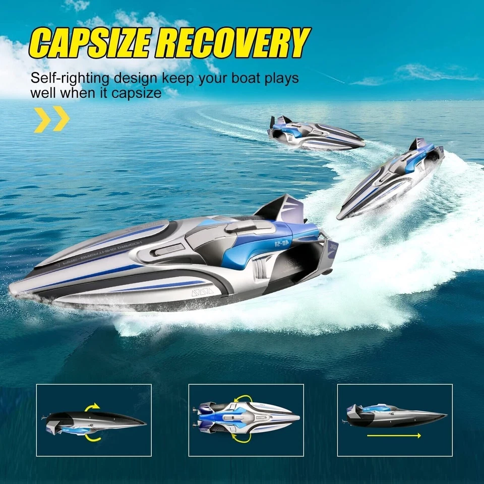 4DRC S1 RC Boat 30km/h High Speed Remote Control Racing Boat Ship Toy Gift - Image 3 of 4