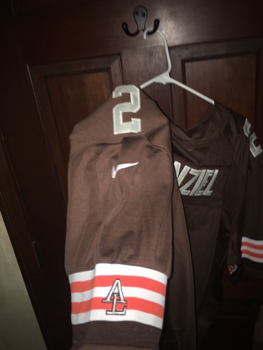 NWT* Mens Nike Sz 52 JOHNNY MANZIEL Browns NFL Football Jersey ~ STITCHED - Picture 7 of 12