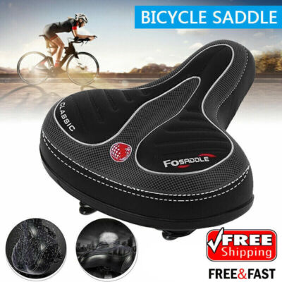 Bike Bicycle Gel Cruiser Extra Air Cushion Pad Saddle Seat Comfort Wide Bum
