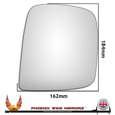 Right H Drivers Side Fits Nissan NV200 Combi 2010-2024 Convex Wing Mirror Glass