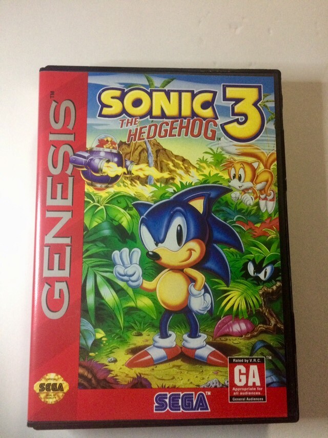 Vintage Sonic the Hedgehog 3 Sega Genesis Complete Original 1994 ...