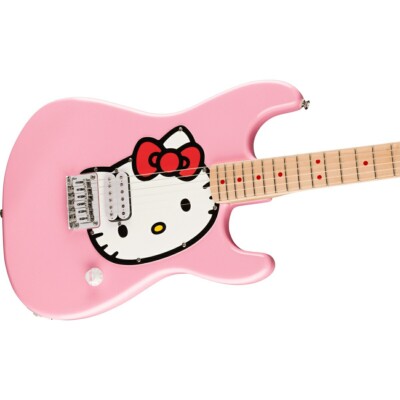 Squier by Fender Hello Kitty Stratocaster Maple Fingerboard Pink