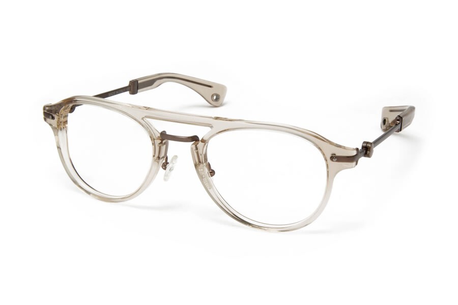 Lunettes de vue Moncler MC503 beige translucide acétate Homme Femme