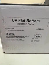 (40/cs) Thermo Nunc 96-Well UV transparent flat bottom Microplates 8404 - NEW