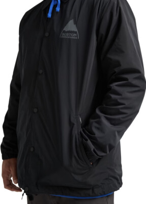 BURTON Coaches Jacket True Black Light Snowboarding Jacket Mens