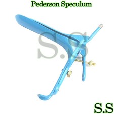 Blue Coated LLETZ LEEP Pederson Vaginal Speculum Large Gynecology Surgical
