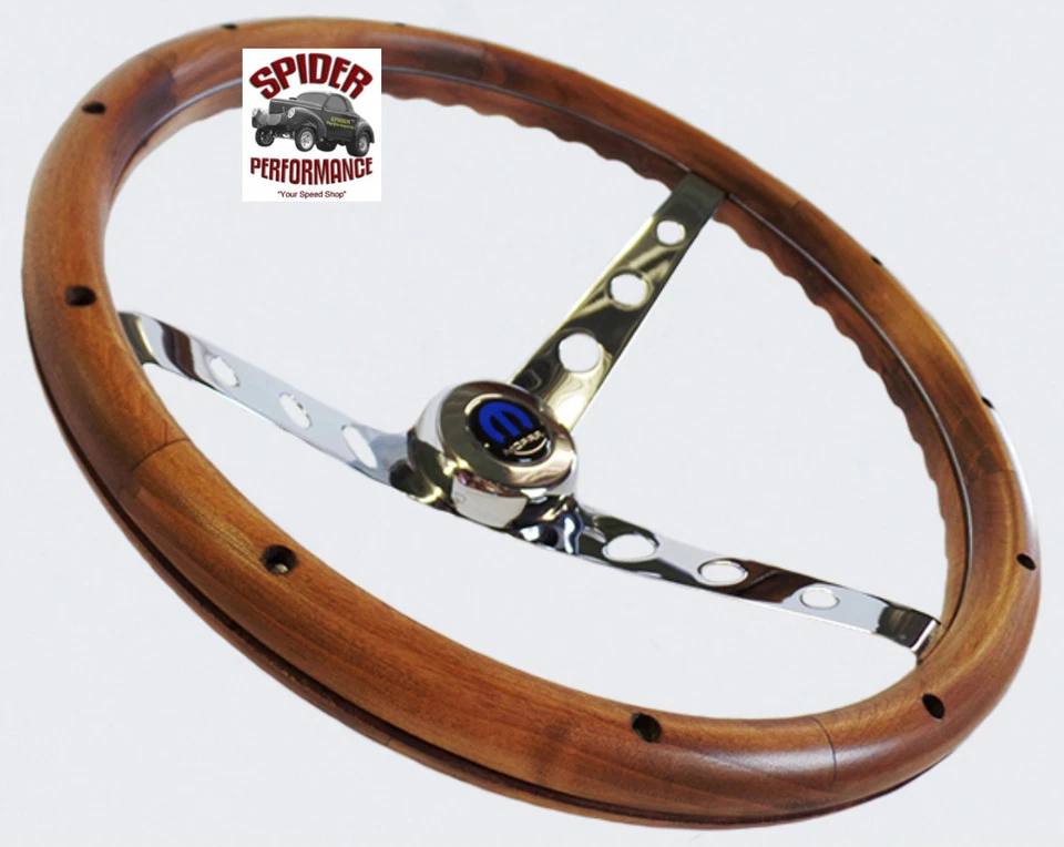 Dodge 1967 volante Mopar 15" clásico madera de nogal Foto 2 de 4