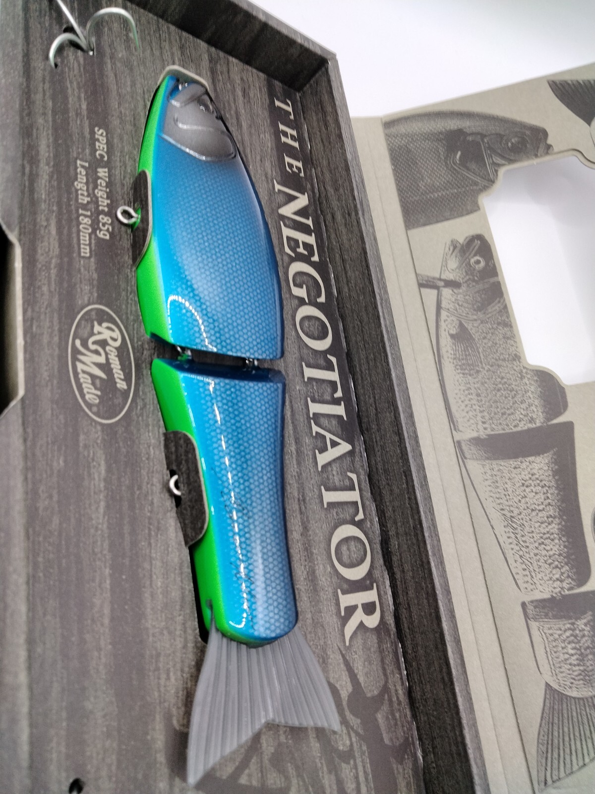 LIMITED Roman Made Negotiator from Japan Glide wood swimbait rare lure NIP HTF 9 - Image 10