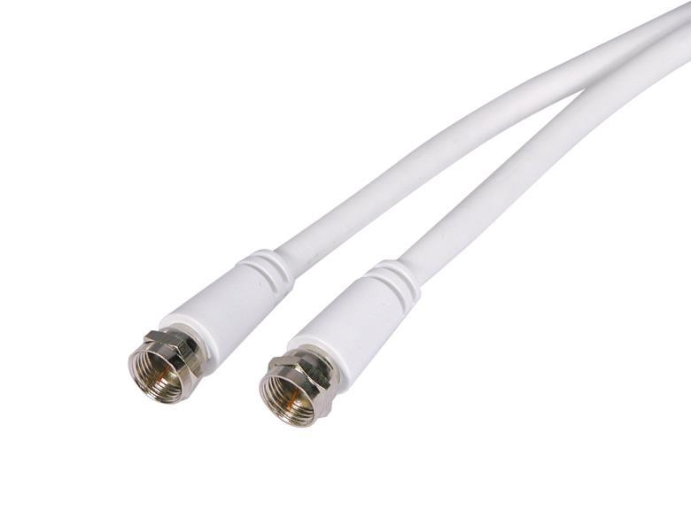 Cable Rg6 Tipo F Macho A Tipo F Hembra 75ohm 1pies 2pzs | Cuotas Sin