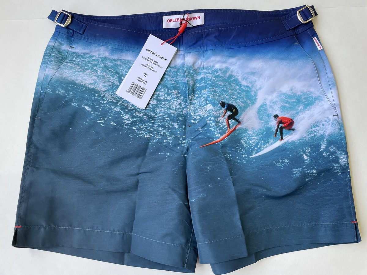 ORLEBAR BROWN Surfers Paradise Blue Print Bulldog Swim