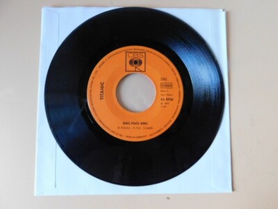 Titanic - Sing Fool Sing - Vinyl 7'' Single