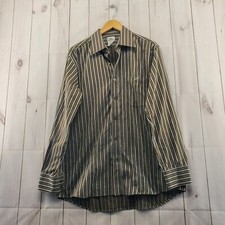 Lacoste Shirt Mens 42 Button Down Alligator Logo Striped Long Sleeve Vintage