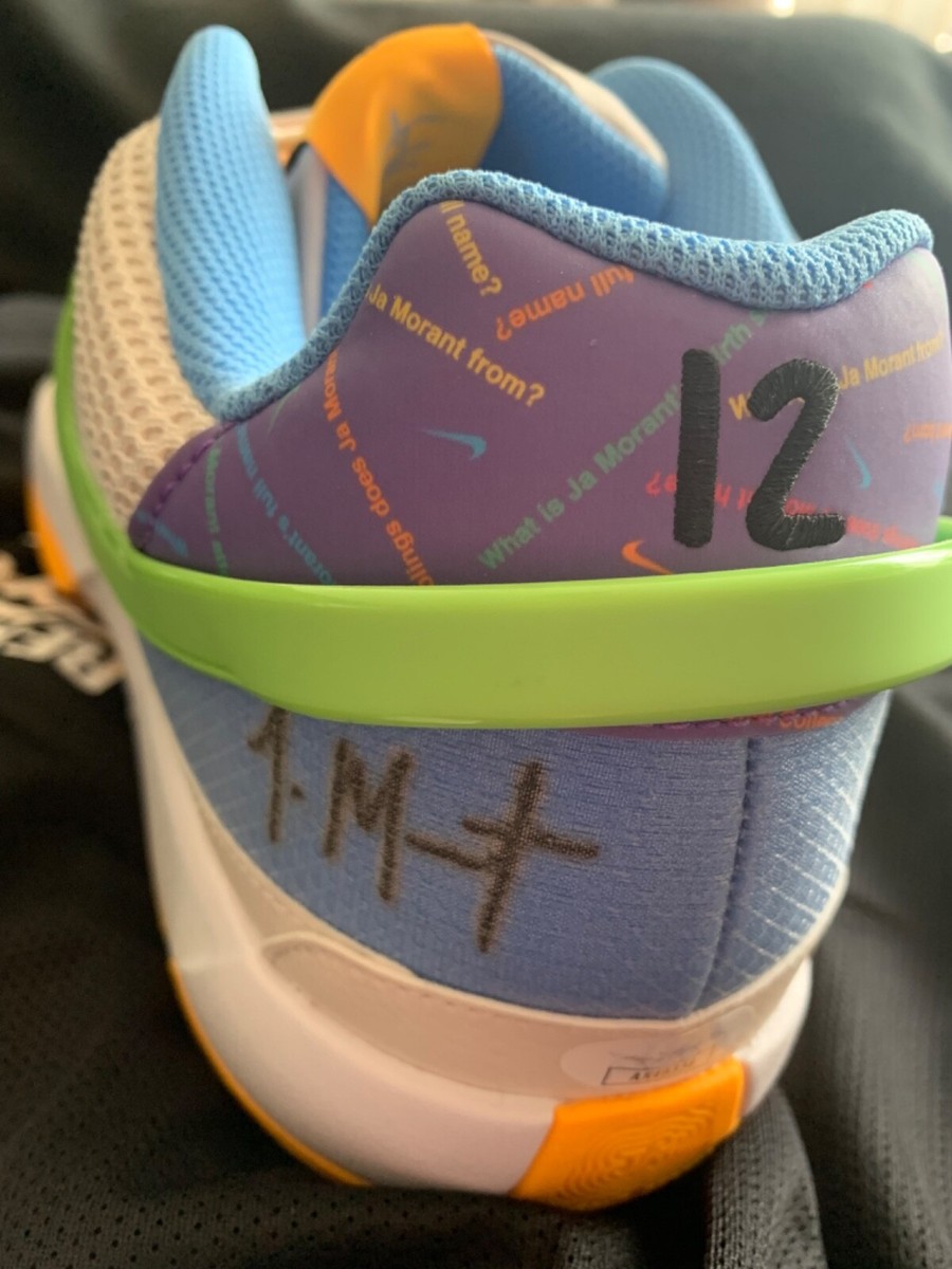 Ja Morant Signed Nike Ja 1 “Trivia” Shoe (JSA) | eBay